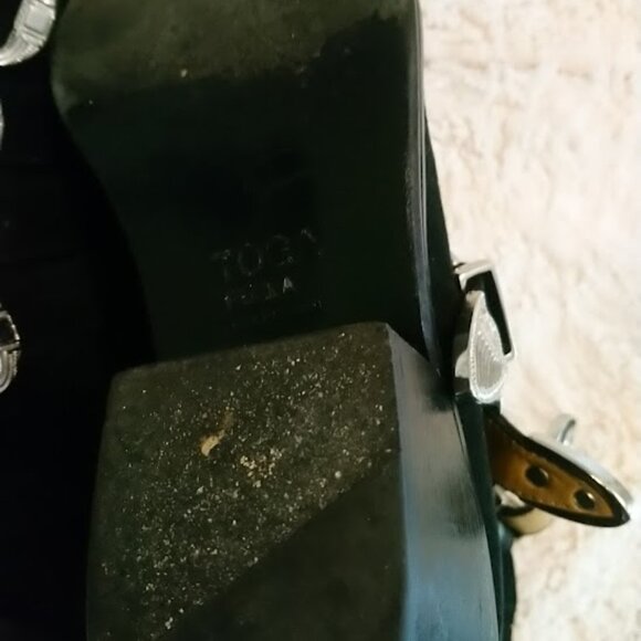 Toga Pulla Black Suede Boots - Picture 6 of 7